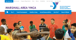 Desktop Screenshot of marshallareaymca.org